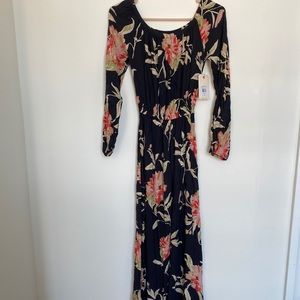 Billabong Floral Crystal Ball Maxi Dress